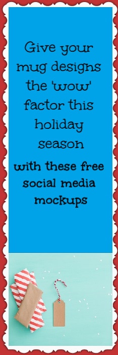Give your mug designs the 'wow' factor this holiday season with these free social media mockups