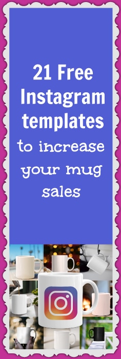 Free Instagram templates to increase your ecommerce mug sales