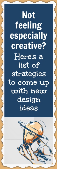 Coming up with new design ideas for your ecommerce business when you're not feeling creative