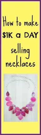 how to make $1K a day selling necklaces