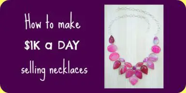 how to make $1k a day selling necklaces twitter