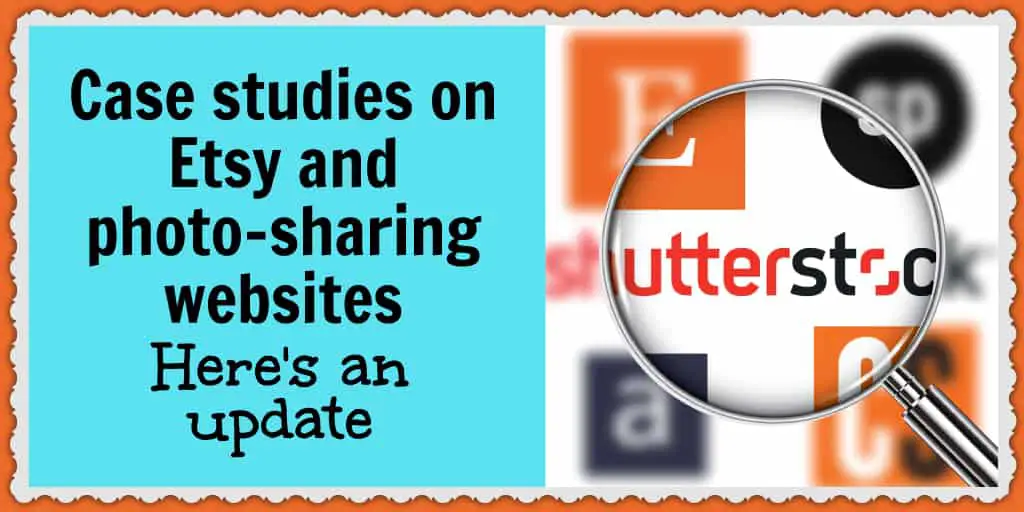 Case studies on Etsy insurance upgrades, Etsy profit-sharing, and photo-sharing websites, like Shutterstock and Alamy