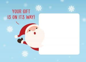 Save more last-minute sales with these holiday gift cards letting recipients know their gift is on its way