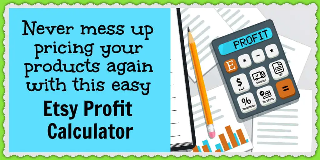 Take the guesswork out of pricing your products with this easy Etsy Calculator