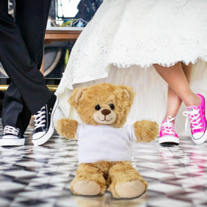 Mockups for socks, compact mirrors, and teddy bears to increase your ecommerce business sales during wedding season
