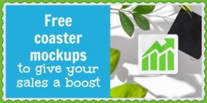 These coaster mockups can increase your ecommerce business' sales