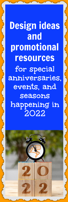 Amazon and Etsy shop ideas and promotional resources for special anniversaries and events in 2022