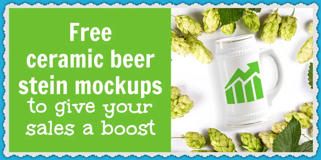 Use these free beer stein mockups to increase your ecommerce sales