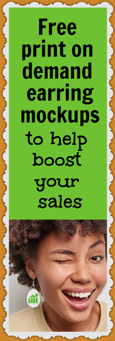 Mockups for Etsy custom earrings to help boost your ecommerce sales