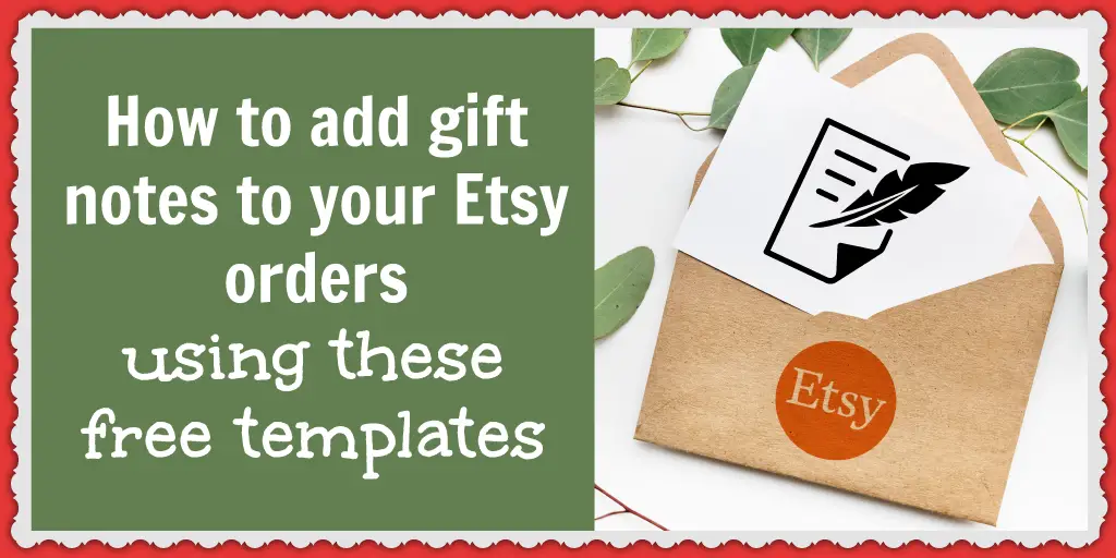 Add gift notes on Etsy and save more ecommerce sales