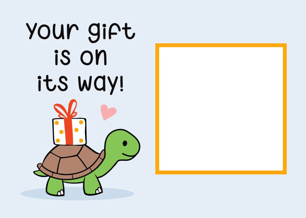 Use these gift card images to prevent an Etsy order cancellation or refund request