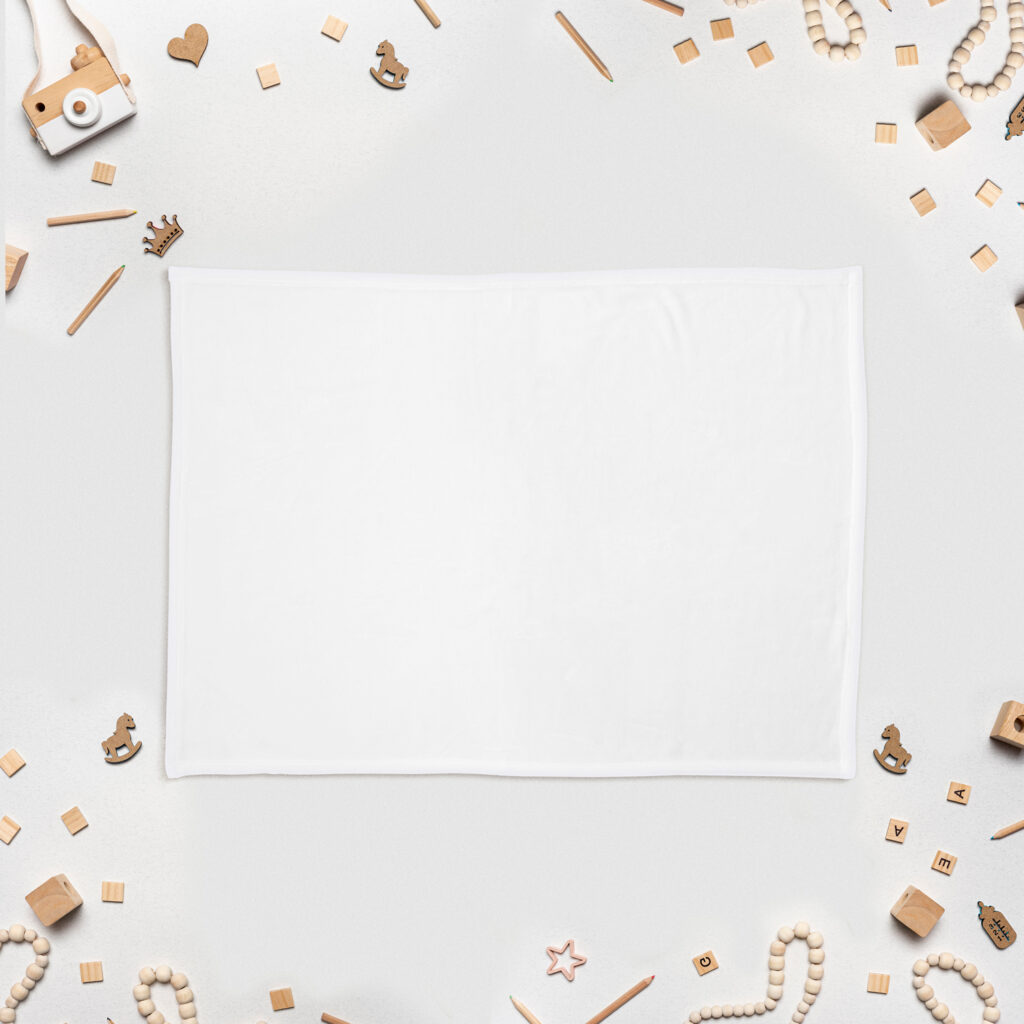 Increase your ecommerce sales with these free baby blanket mockups.