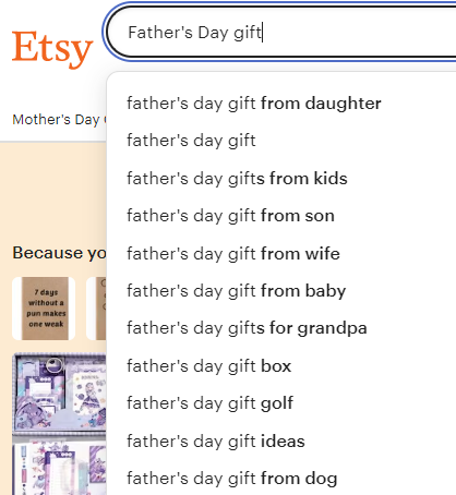 Optimizing customized Father's Day gift ideas on Etsy