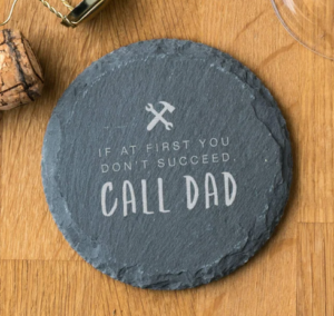 Selling coasters and other customized gifts for Father's Day