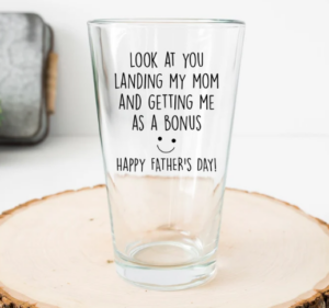 Shot glasses and other customized Father's Day gifts