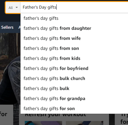 Optimizing customized Father's Day gift ideas on Amazon