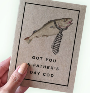 Selling cards and other customized Father's Day gifts