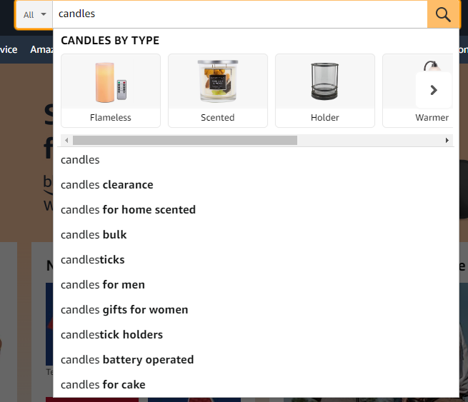Amazon print on demand candles keywords