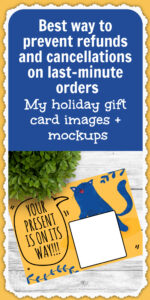 Save sales with holiday gift card images