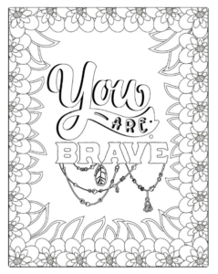 Inspirational quote designs for your ecommerce coloring books
